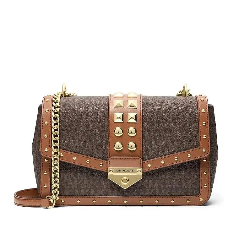 Michael Kors Soho Large Quilted Shoulder Crossbody Bag Luggage