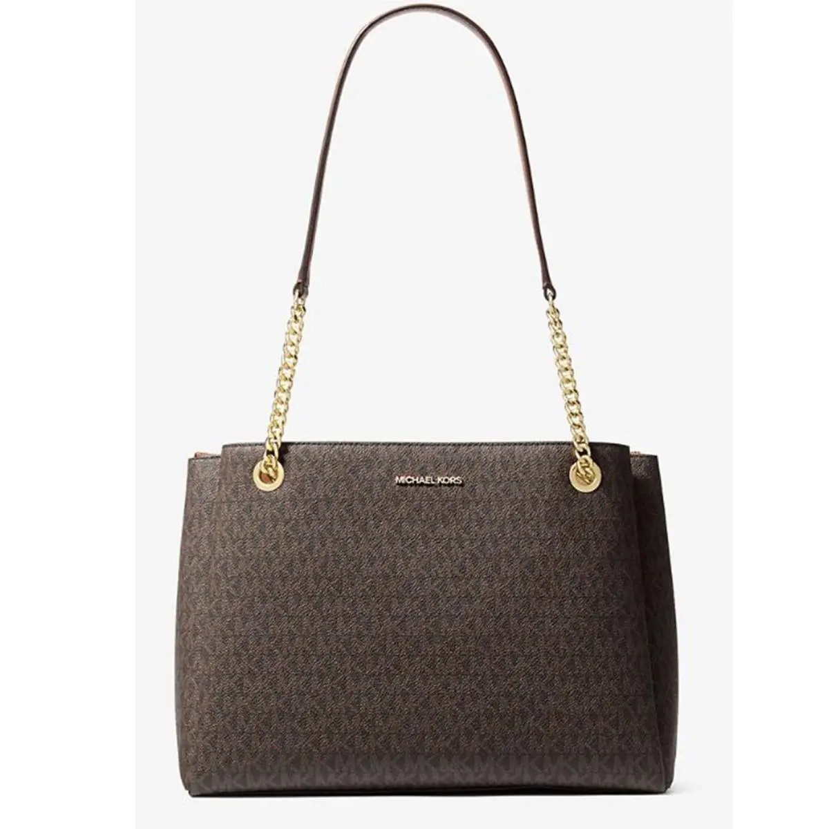 Michael Kors Soho Medium Signature Logo Tote Bag Brown 35S6G1SE2B-847