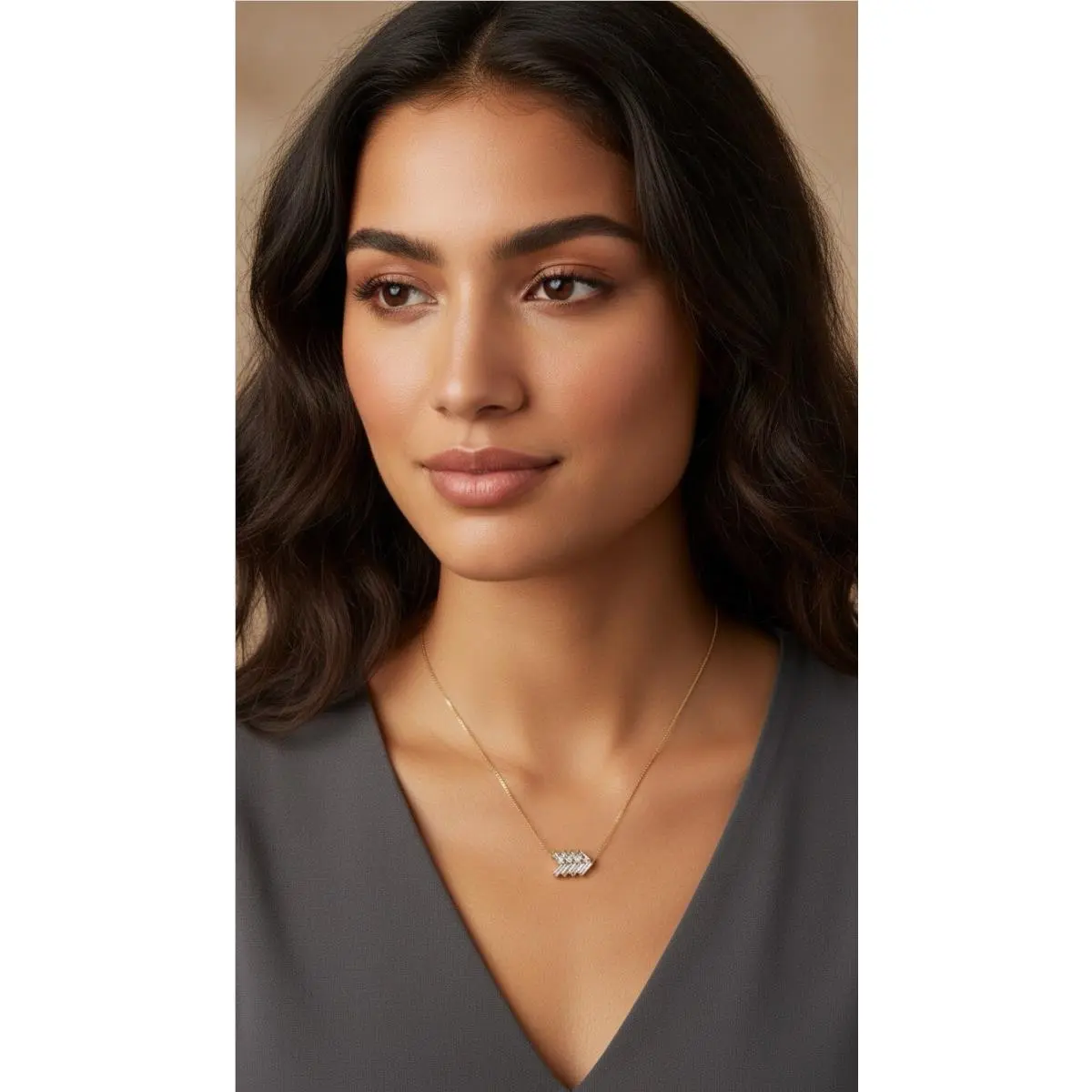 Michael Kors Black Tie Affair Hold Tone Necklace Mk 411