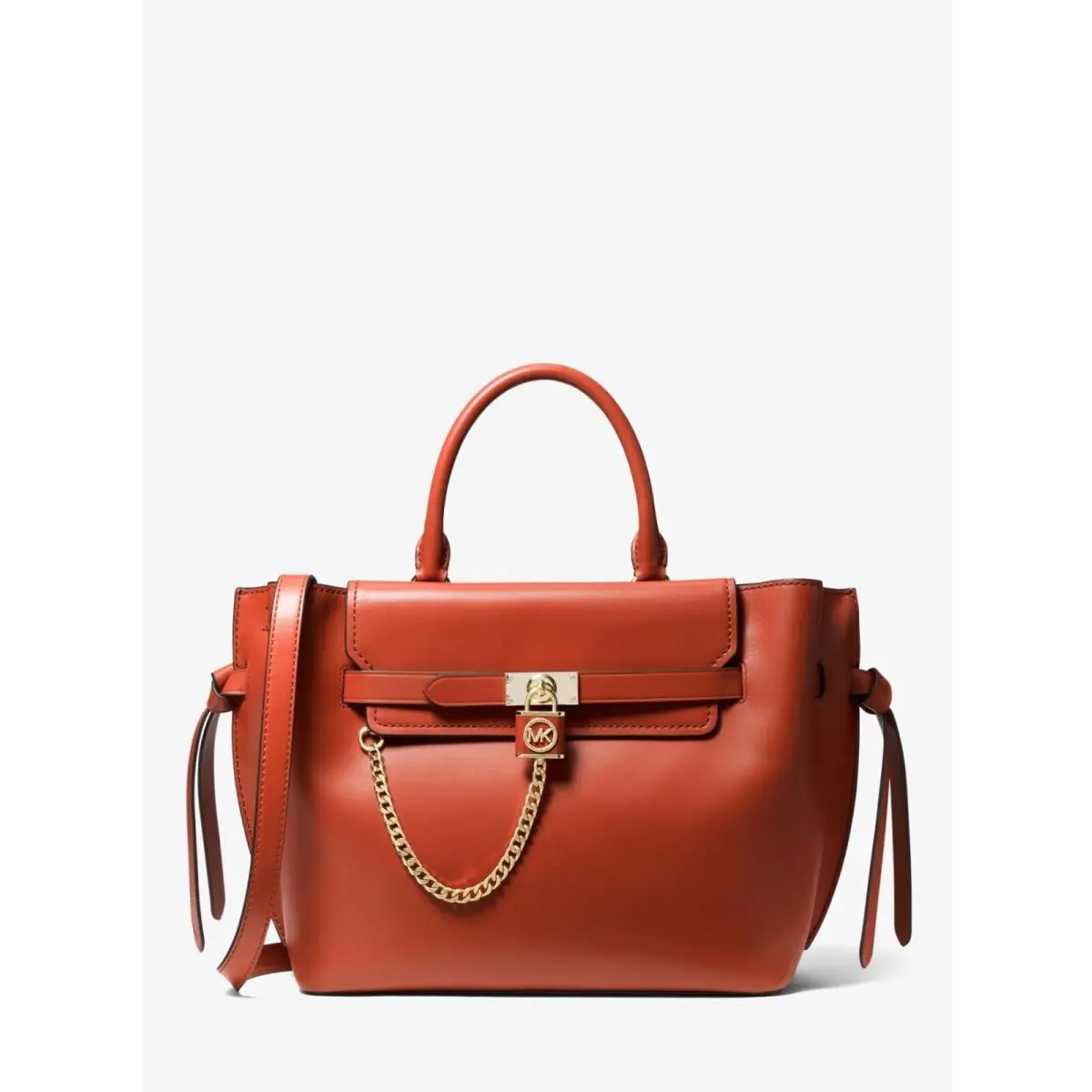 Michael Kors Hamilton Legacy Large Leather Belted Satchel