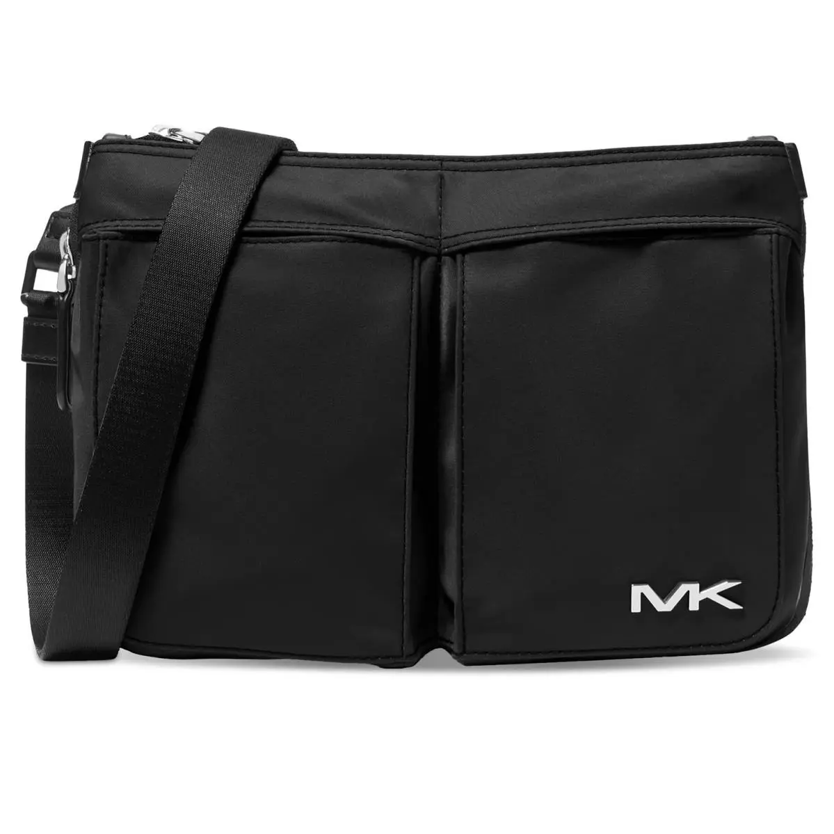 Mens Michael Kors Black Expandable Logo Crossbody Shoulder Bag