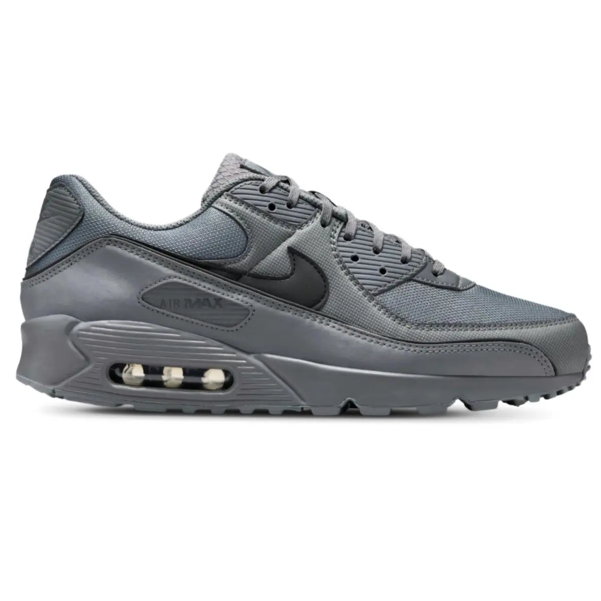 Nike shoes - Nike Air Max 90 Prm - Gray, Maufacturer: Black/Smoke Gray/Smoke Gray 3