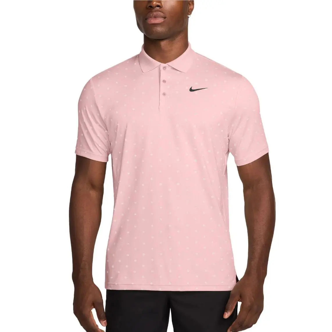 Nike Tour Men`s Dri-fit Jacquard Golf Polo FZ7483 686 Various Sizes Pink