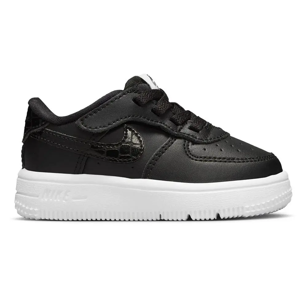 Toddler`s Nike Force 1 Low Easyon LV8 1 Black/black-white FV6105 001 - Black/Black-White