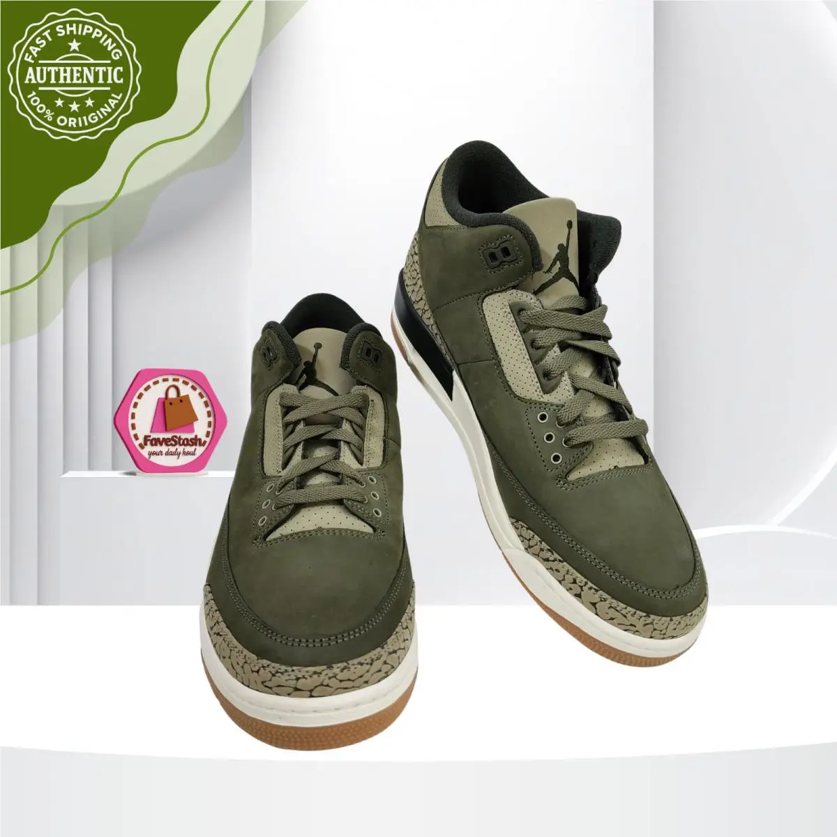 Nike shoes - Air Jordan 3 - Air - DN3707-202 - Green 3