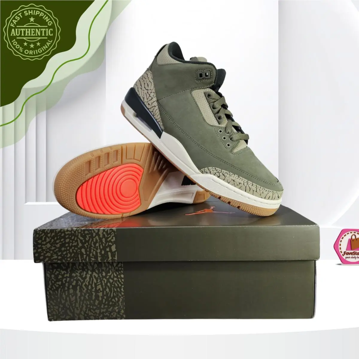 Nike shoes - Air Jordan 3 - Air - DN3707-202 - Green 17