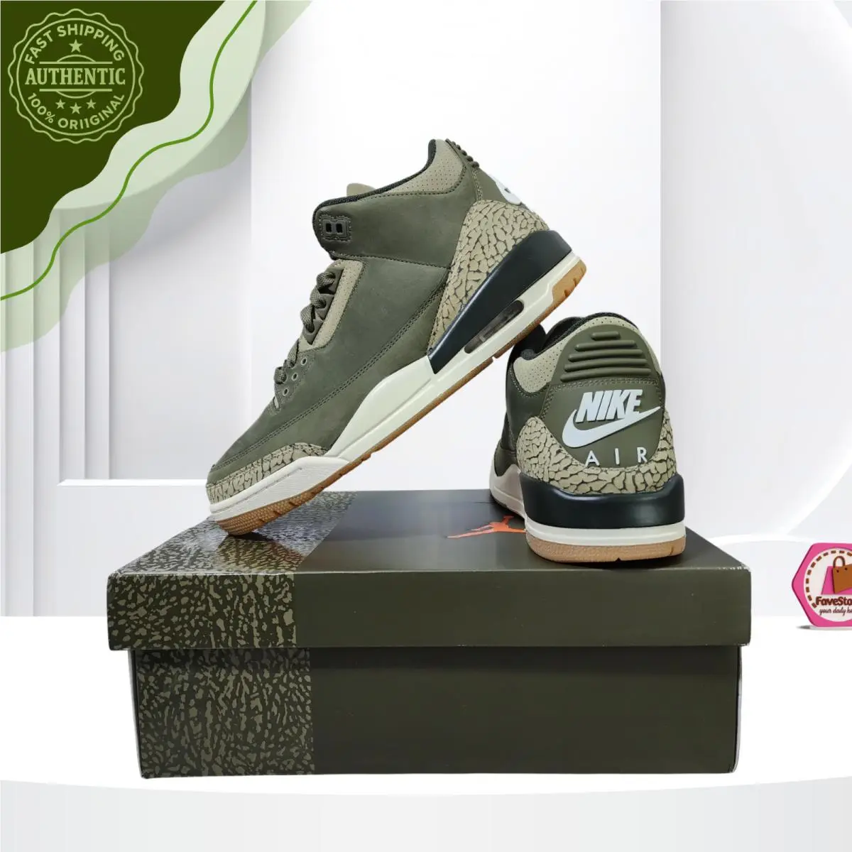 Nike shoes - Air Jordan 3 - Air - DN3707-202 - Green 18