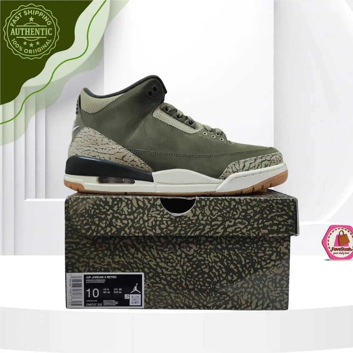 Nike shoes - Air Jordan 3 - Air - DN3707-202 - Green 20