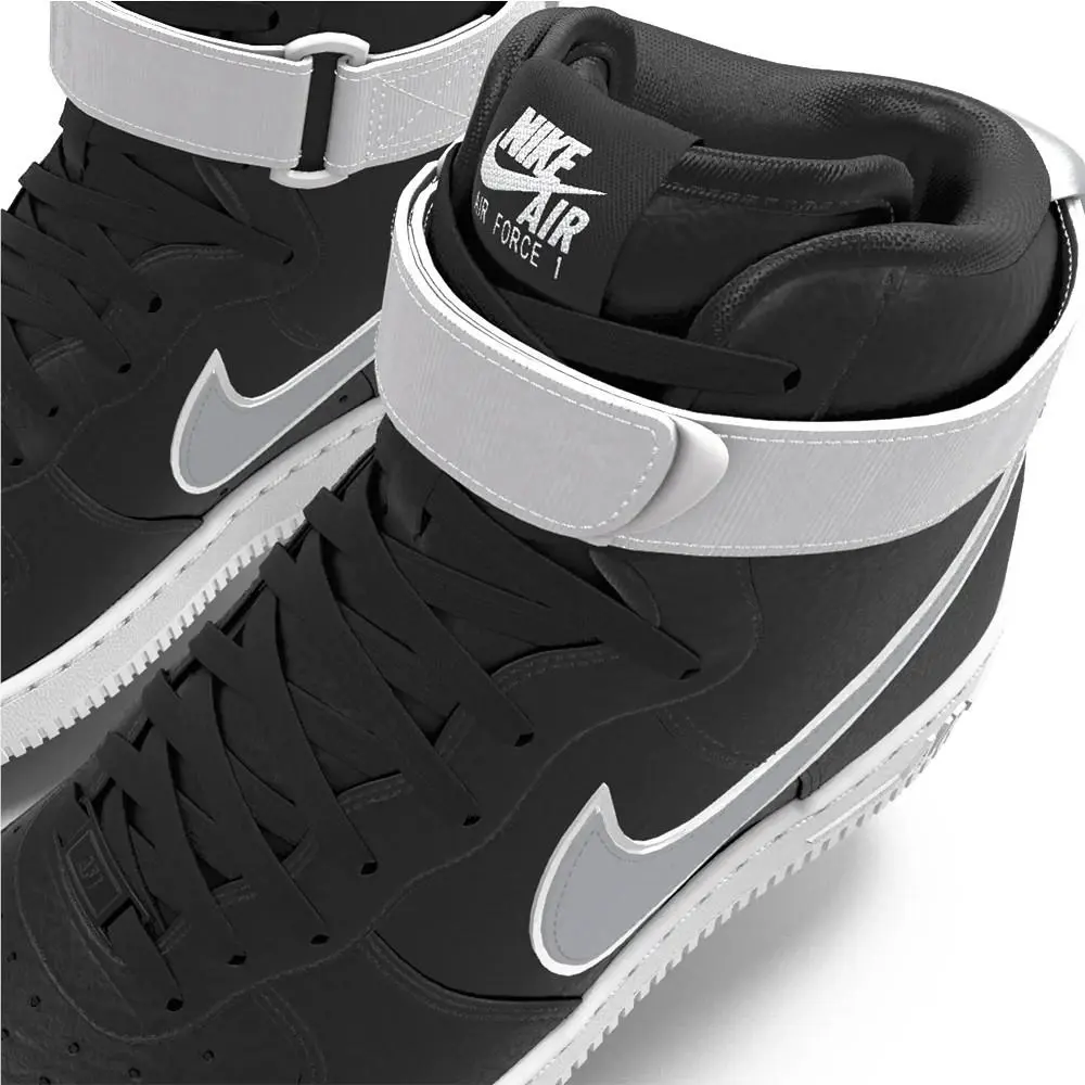 Nike shoes - Nike Air Force 1 - Air Force - Black 7