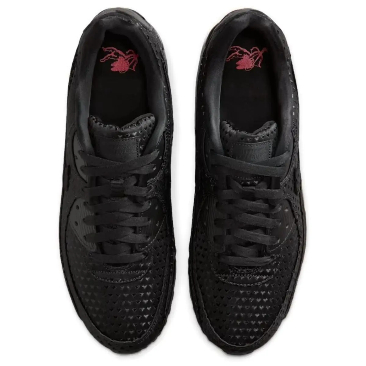 Nike shoes - Nike Air Max 90 - Air Max - Black, Maufacturer: Black/University Red/Black 23