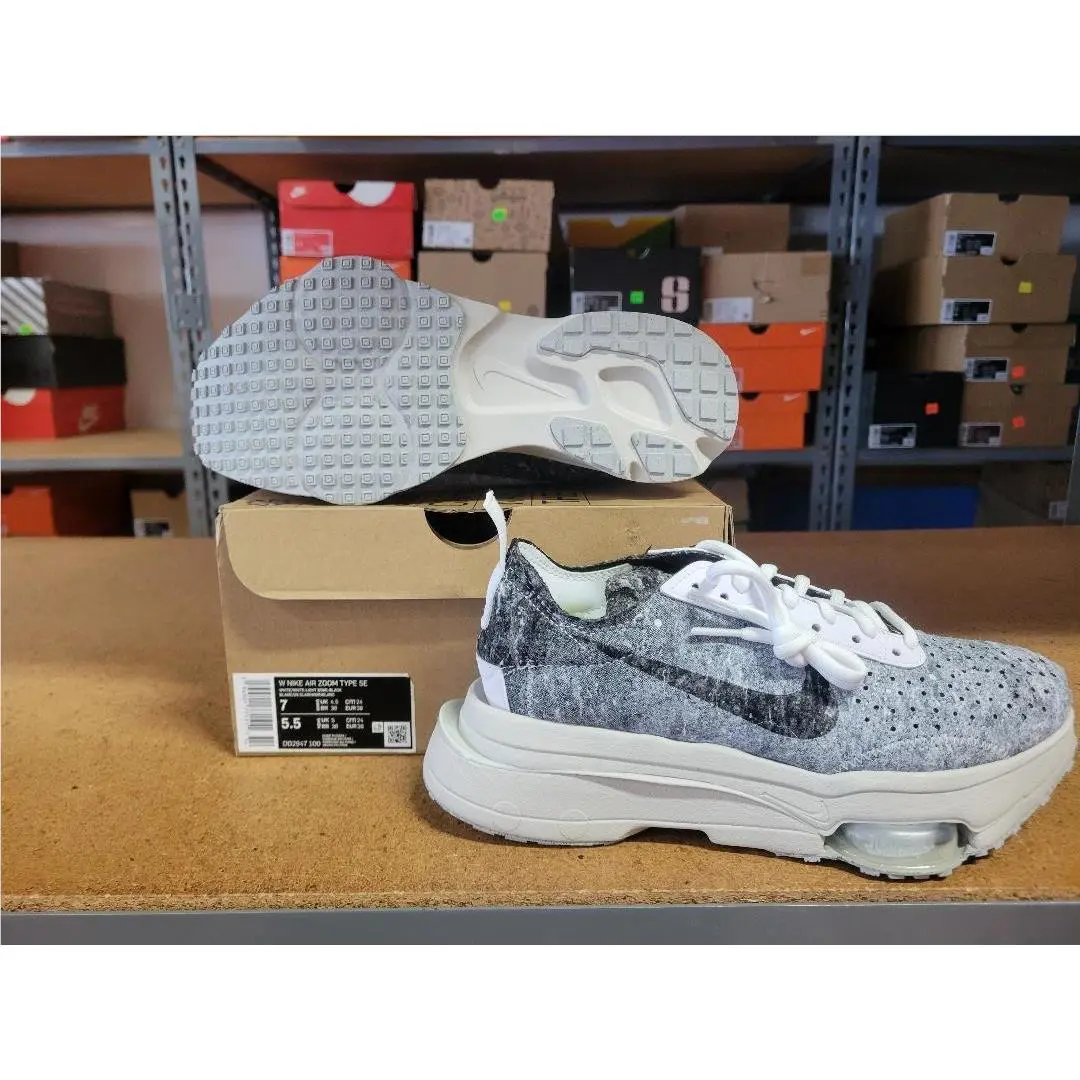 Nike shoes - Nike Air Zoom Type SE - DD2947 100 - White Light Bone Black, Women`s: White Light Bone Black 5