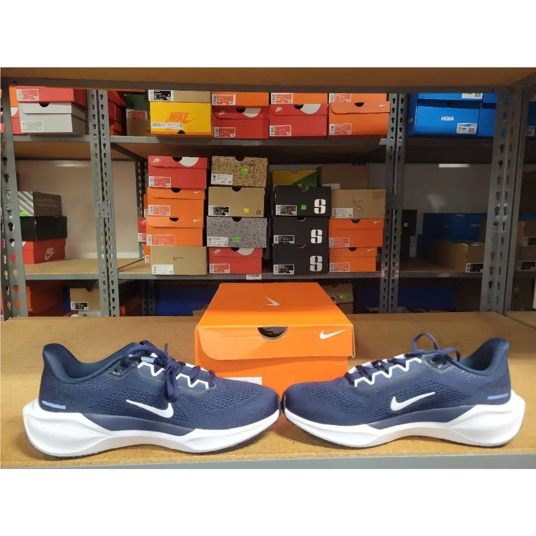 Nike shoes - Nike Women Air Zoom Pegasus 41 - HF1538 404 - Navy, Women`s: College Navy White Black 0