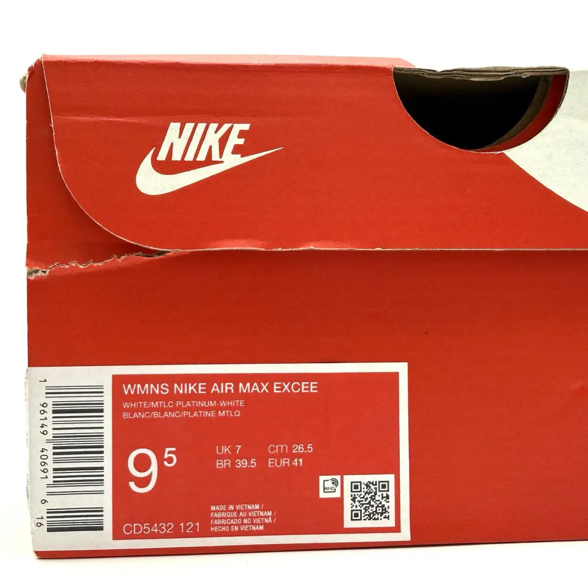 Nike shoes - Nike Air Max Excee - Air Max Excee - CD5432-121 - White, Manufacturer: White / Metallic Platinum / White 5