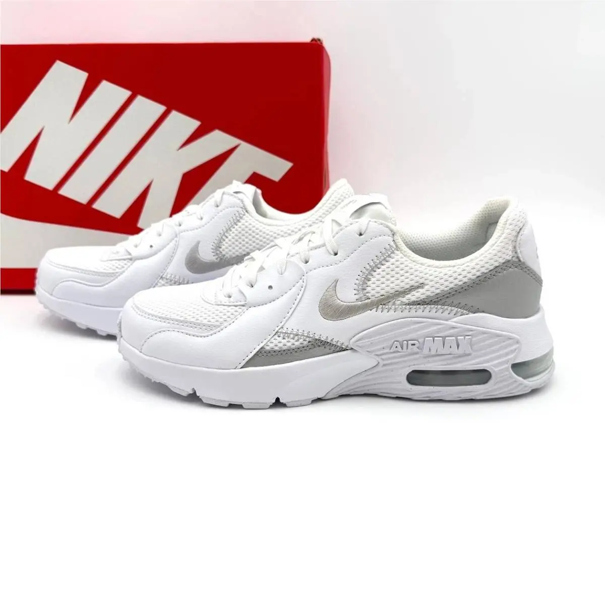 Nike shoes - Nike Air Max Excee - Air Max Excee - CD5432-121 - White, Manufacturer: White / Metallic Platinum / White 6