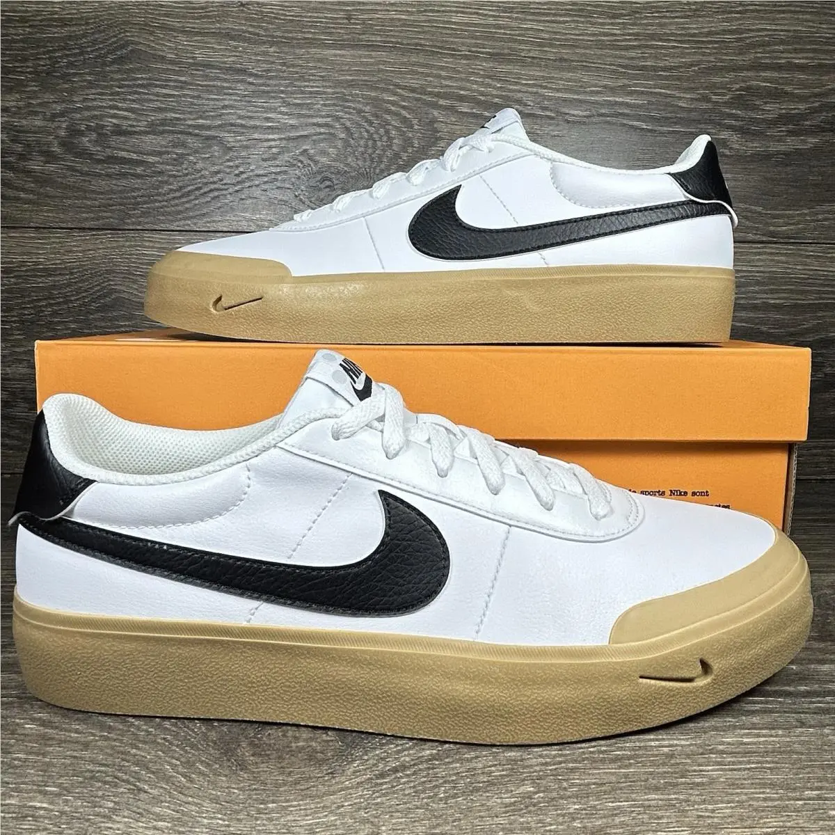 Nike shoes - Nike Court Shot - Court Shot - White, Black 7