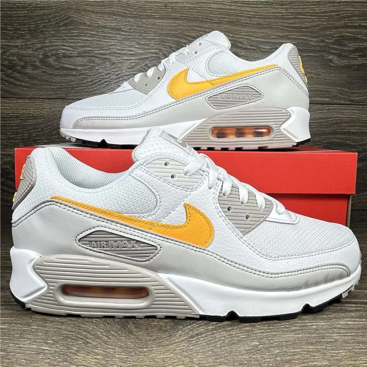 Nike shoes - Nike Air Max 90 White Orange - Orange, White 7