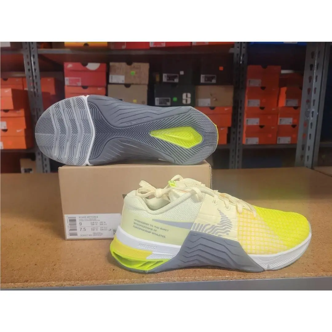 Nike shoes - Nike Metcon 8 - Metcon - DO9327 801 - Citron Tint LT Smoke Grey, Women`s: Citron Tint LT Smoke Grey 5