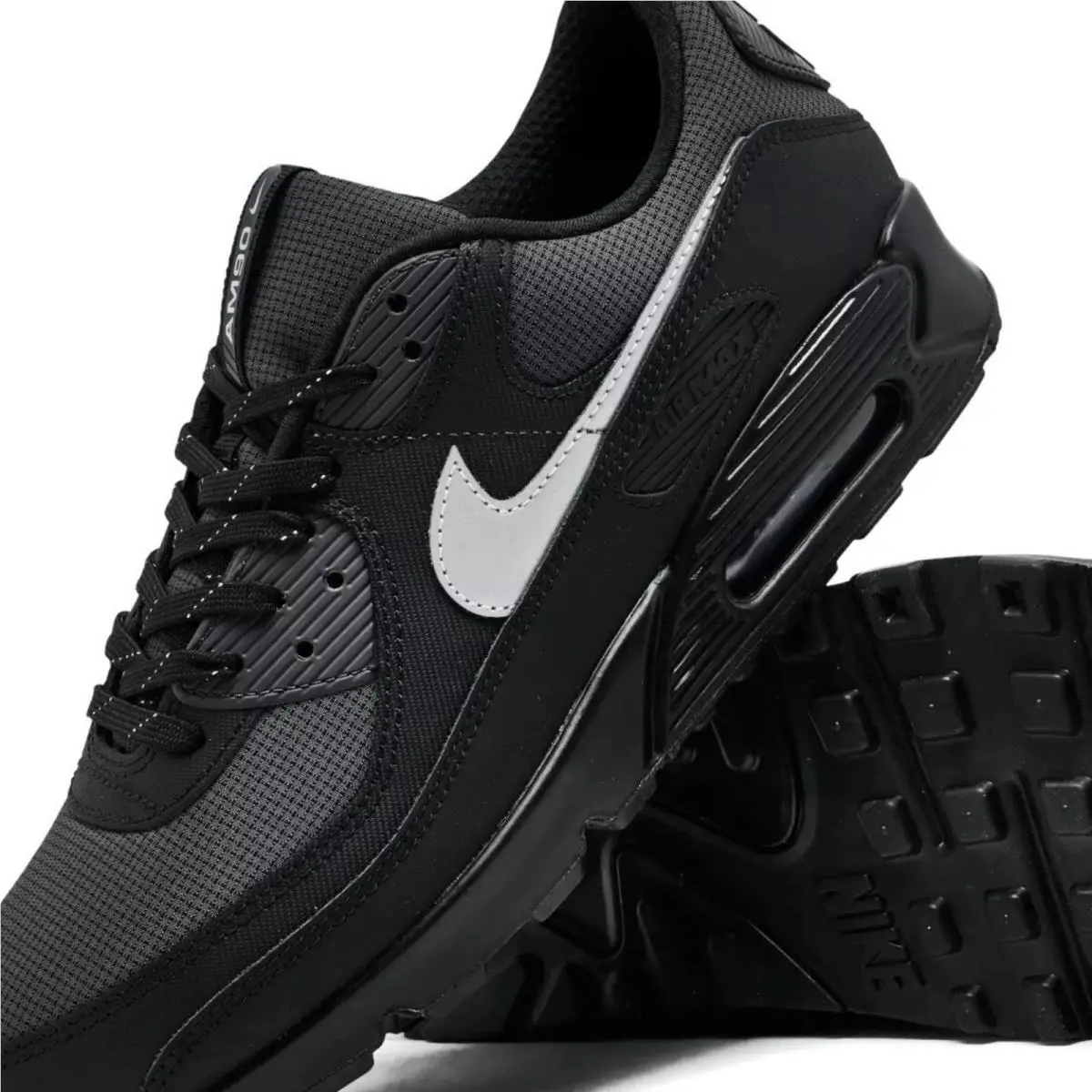 Nike shoes - Nike Air Max 90 - Air Max - Black, Maufacturer: Black/Reflective Silver/Anthacite 21