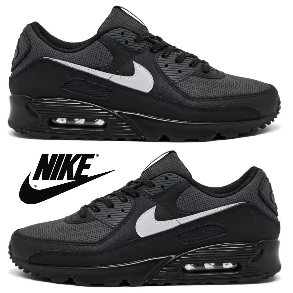 Nike shoes - Nike Air Max 90 - Air Max - Black, Maufacturer: Black/Reflective Silver/Anthacite 20