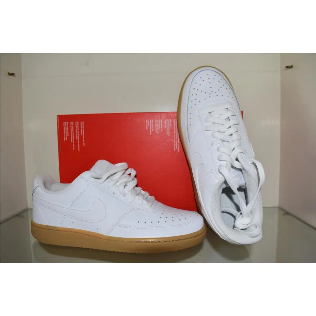 Nike shoes - Nike Court Vision Low Men`s Basketball Shoes - CD5463-105 - White 0