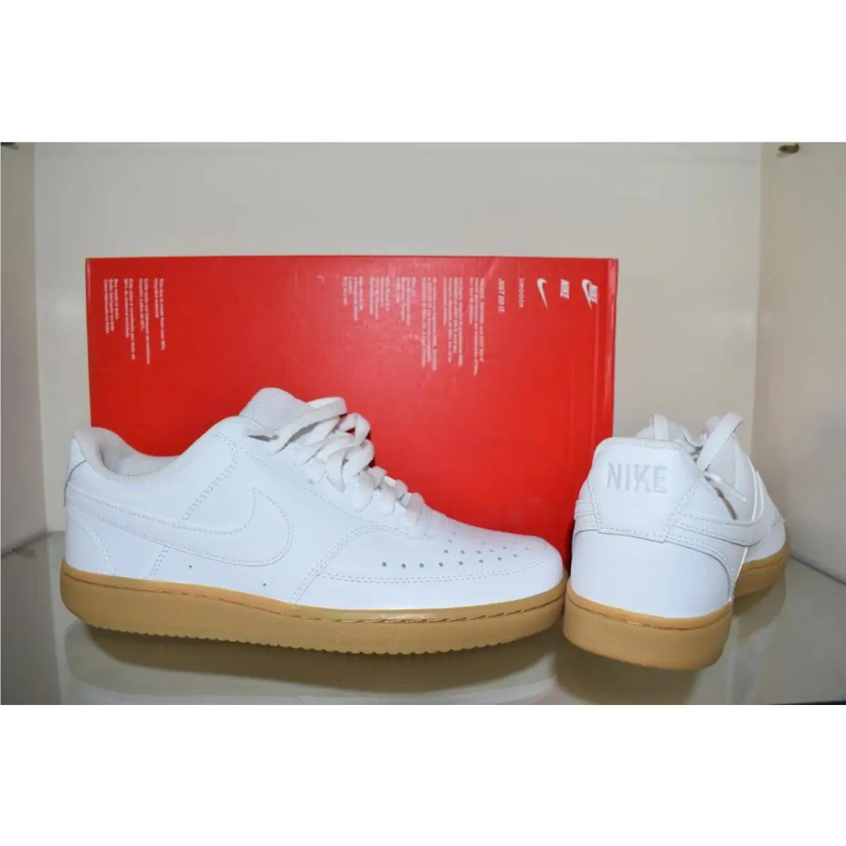 Nike shoes - Nike Court Vision Low Men`s Basketball Shoes - CD5463-105 - White 1
