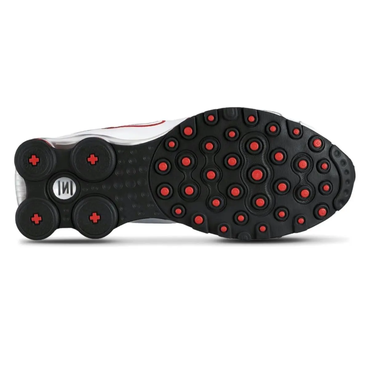 Nike shoes - Nike Shox - Shox - White, Maufacturer: White/Metallic Silver/Sport Red 2