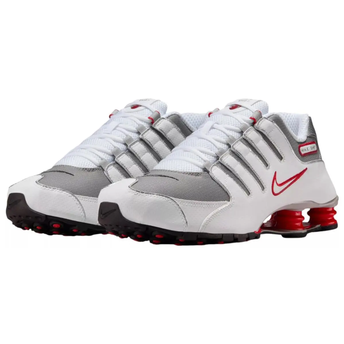 Nike shoes - Nike Shox - Shox - White, Maufacturer: White/Metallic Silver/Sport Red 6