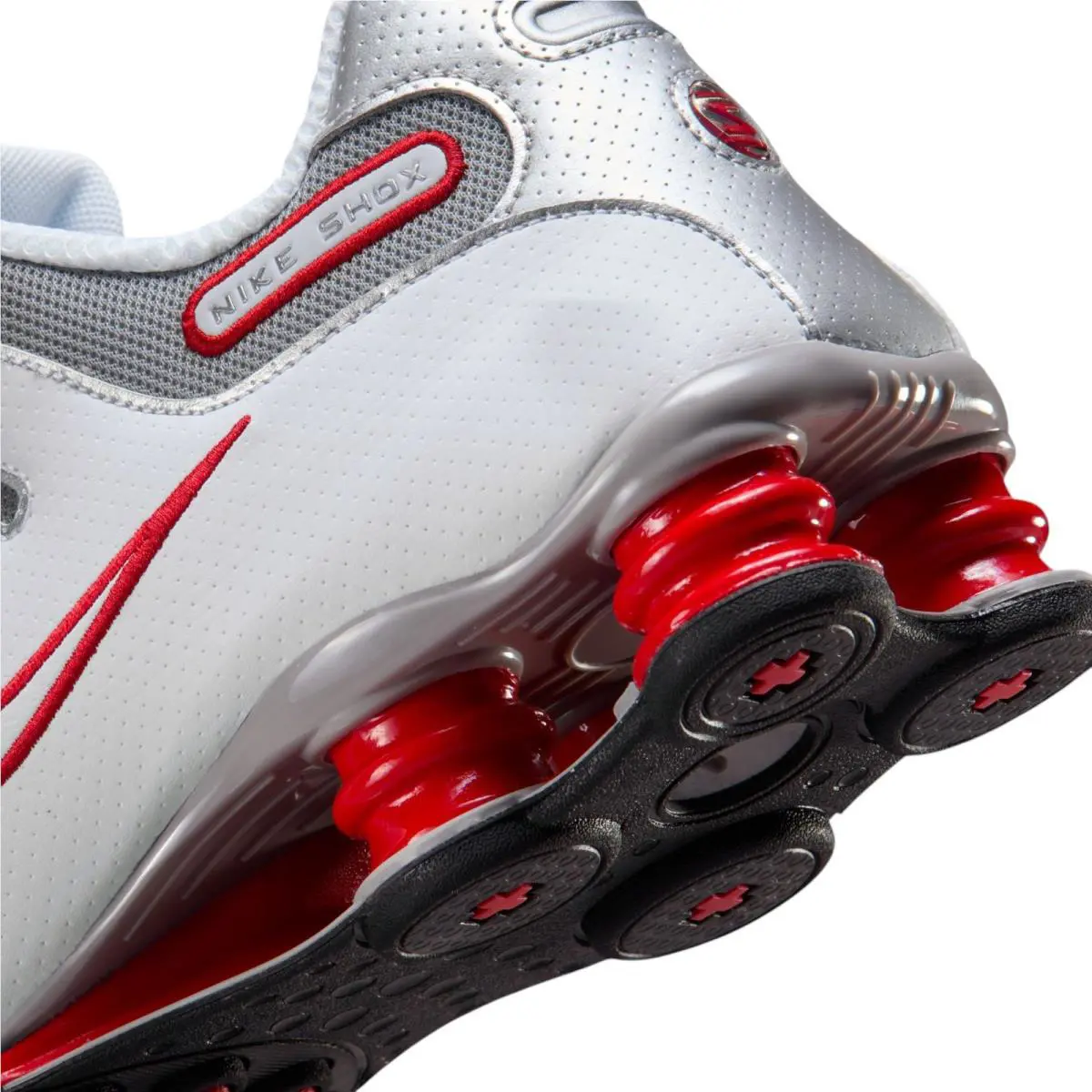 Nike shoes - Nike Shox - Shox - White, Maufacturer: White/Metallic Silver/Sport Red 1