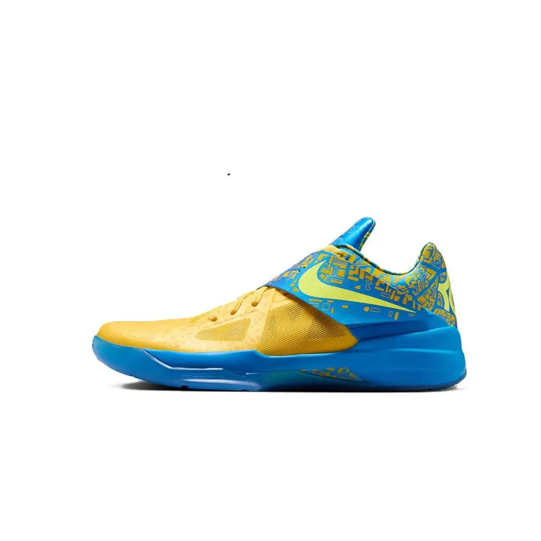 Men`s Nike Zoom KD IV `scoring Title 2025` Photo Blue/lemon Twist FZ5916 400 - Photo Blue/Lemon Twist