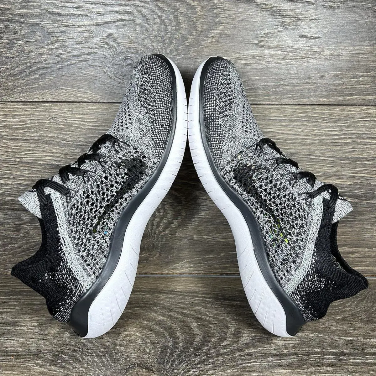Nike shoes - Nike Free RN Flyknit 2018 Oreo - Black, White 5