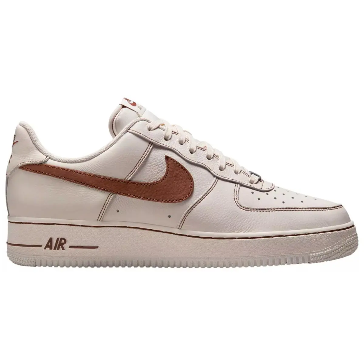 Men`s Nike Air Force 1 `07 LV8 Ivory/saddle Brown HQ2037 101 - Ivory/Saddle Brown