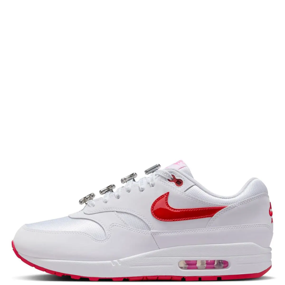 Men`s Nike Air Max 1 Prm White/university Red HV2303 100 - White/University Red