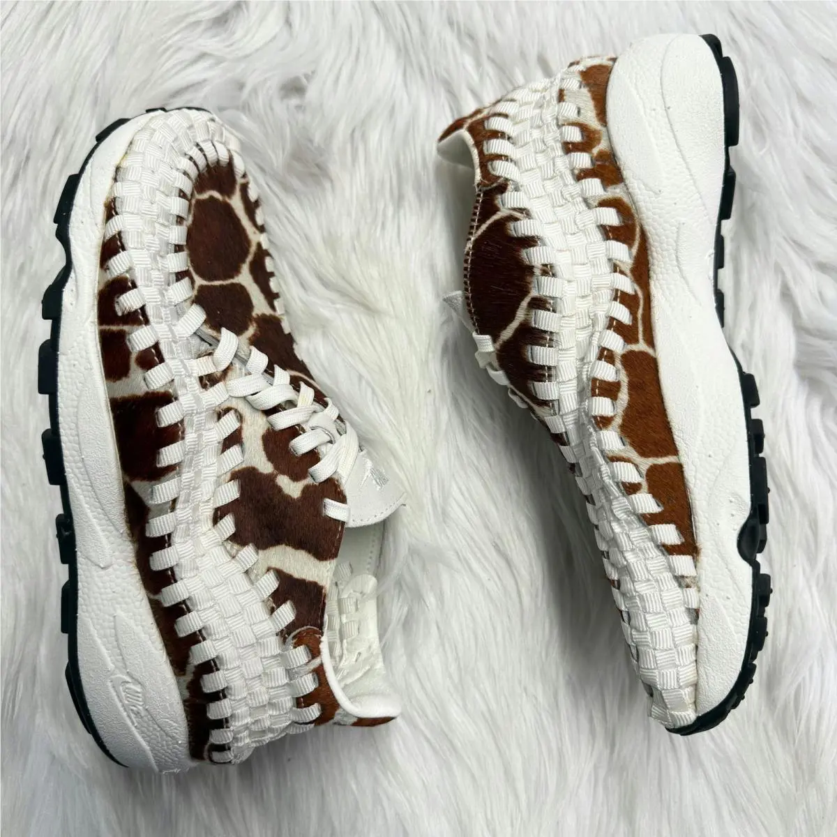 Nike shoes - Air Footscape Woven Cow Print - FB1959-100 - White 5