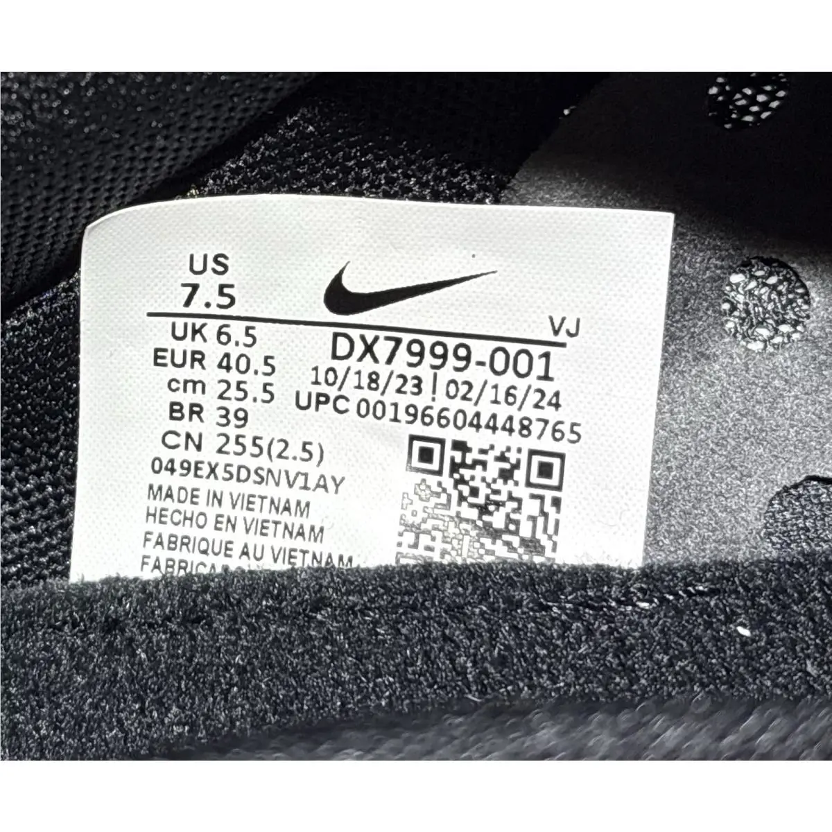 Nike shoes - Nike Zoom Rival XC 6 - DX7999 001 - Black 6