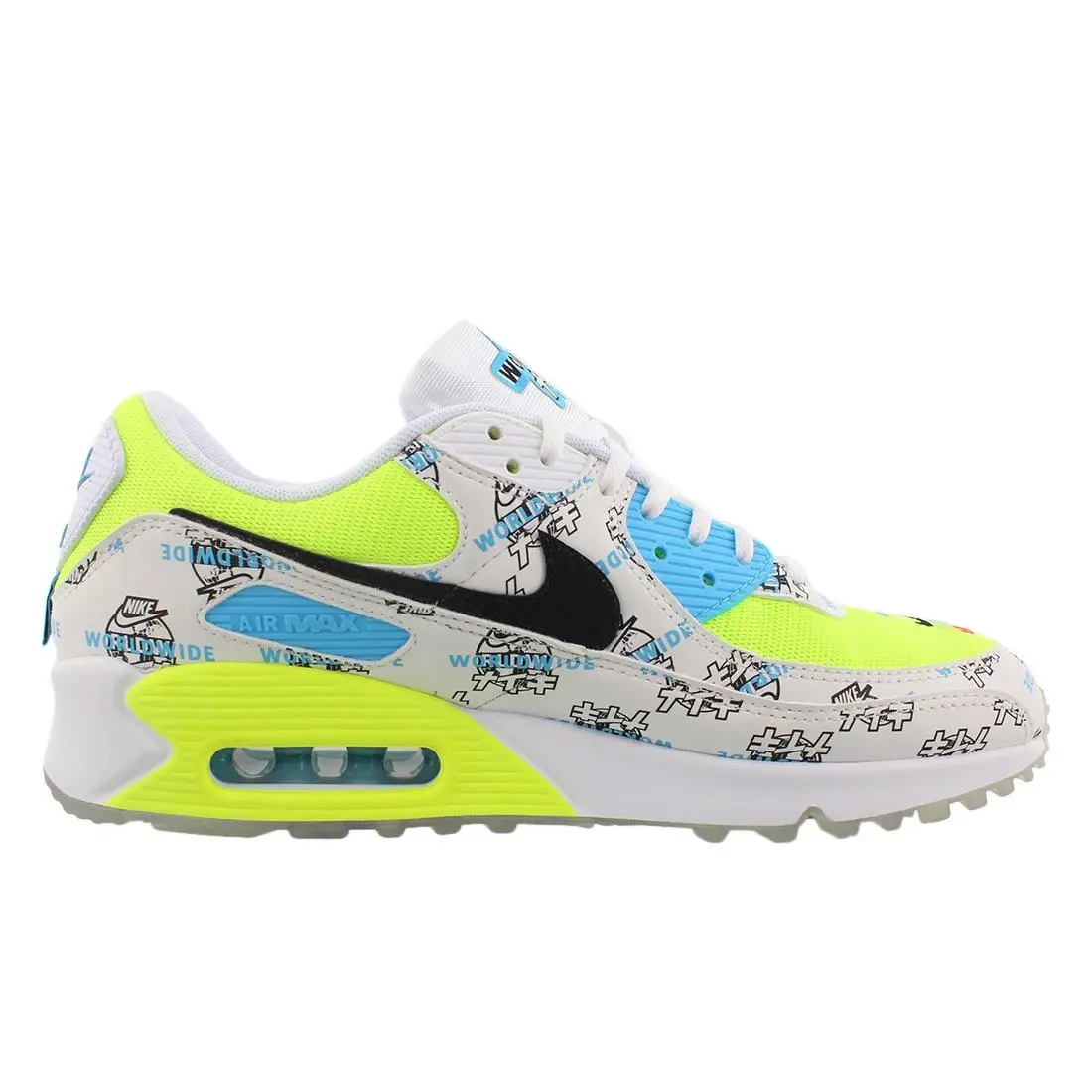 Nike shoes - White/Black/Volt, Main: White 6