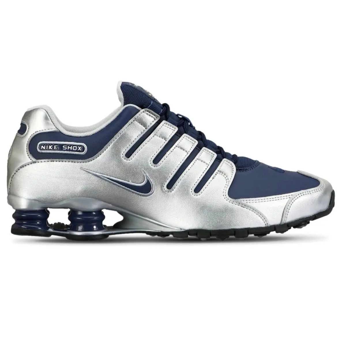 Nike shoes - Nike Shox - Shox - Silver, Maufacturer: Midnight Navy/Black/Metallic Silver 3
