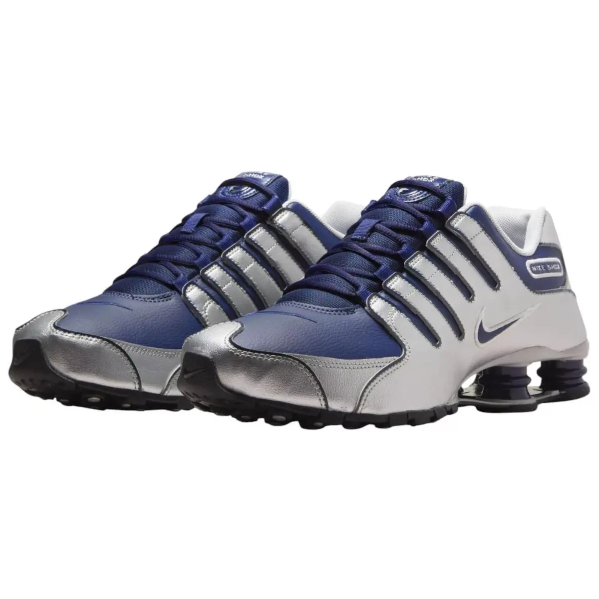 Nike shoes - Nike Shox - Shox - Silver, Maufacturer: Midnight Navy/Black/Metallic Silver 6