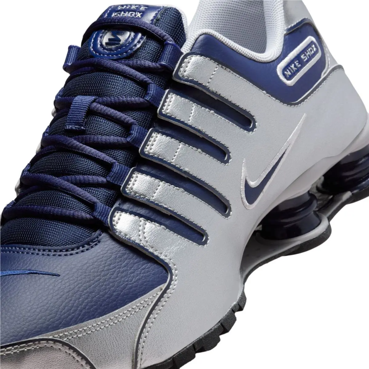 Nike shoes - Nike Shox - Shox - Silver, Maufacturer: Midnight Navy/Black/Metallic Silver 0