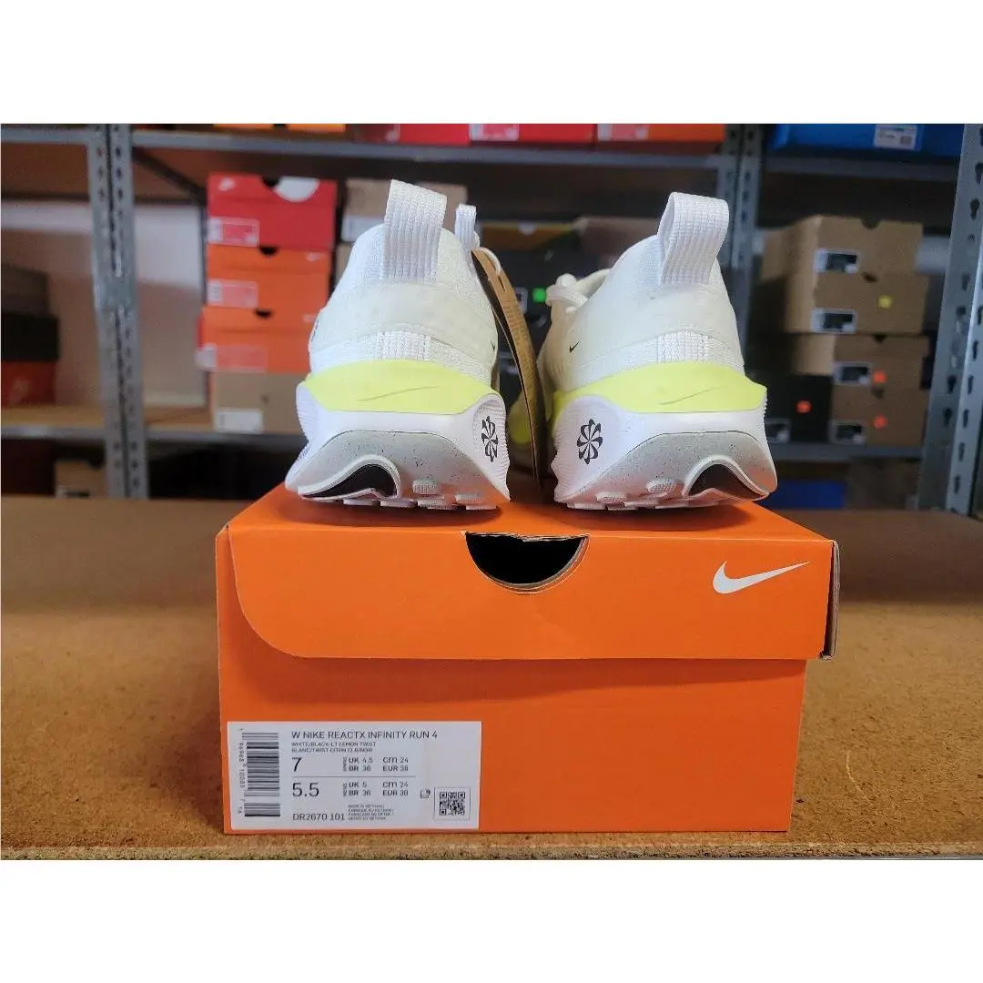 Nike shoes - Nike Reactx Infinity - Reactx Infinity - DR2670 101 - White Black LT Lemon Twist, Women`s: White Black LT Lemon Twist 3