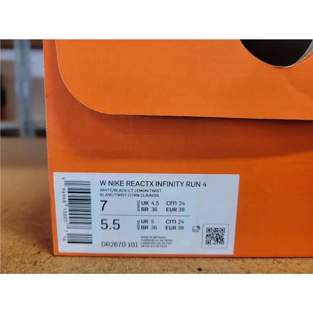 Nike shoes - Nike Reactx Infinity - Reactx Infinity - DR2670 101 - White Black LT Lemon Twist, Women`s: White Black LT Lemon Twist 4