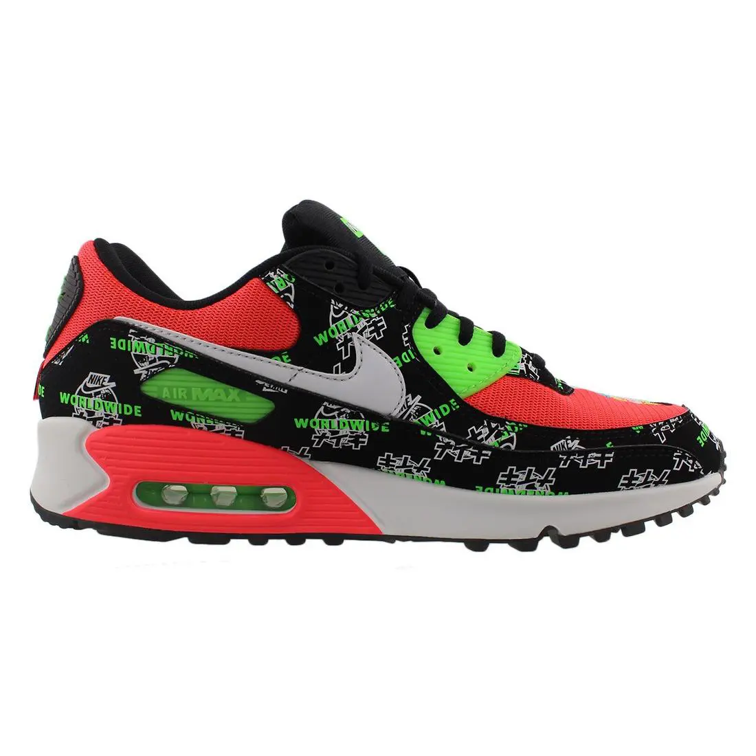 Nike shoes - Black/White/Green Stirke, Main: Black 1