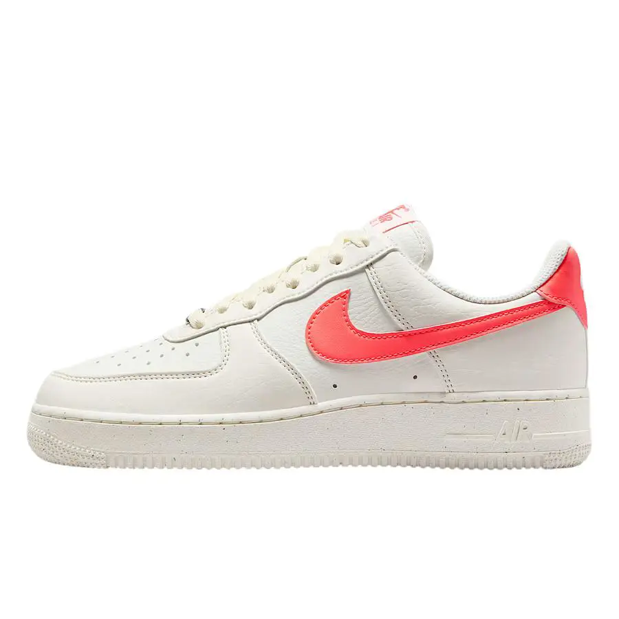 Women`s Nike Air Force 1 `07 NN Sail/sail-hot Lava DV3808 110 - Sail/Sail-Hot Lava