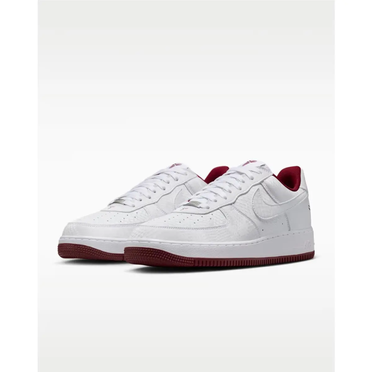 Nike Kobe Air Force 1 Low Casual Shoes White / Team Red Sz 9 IB0018 101 - White