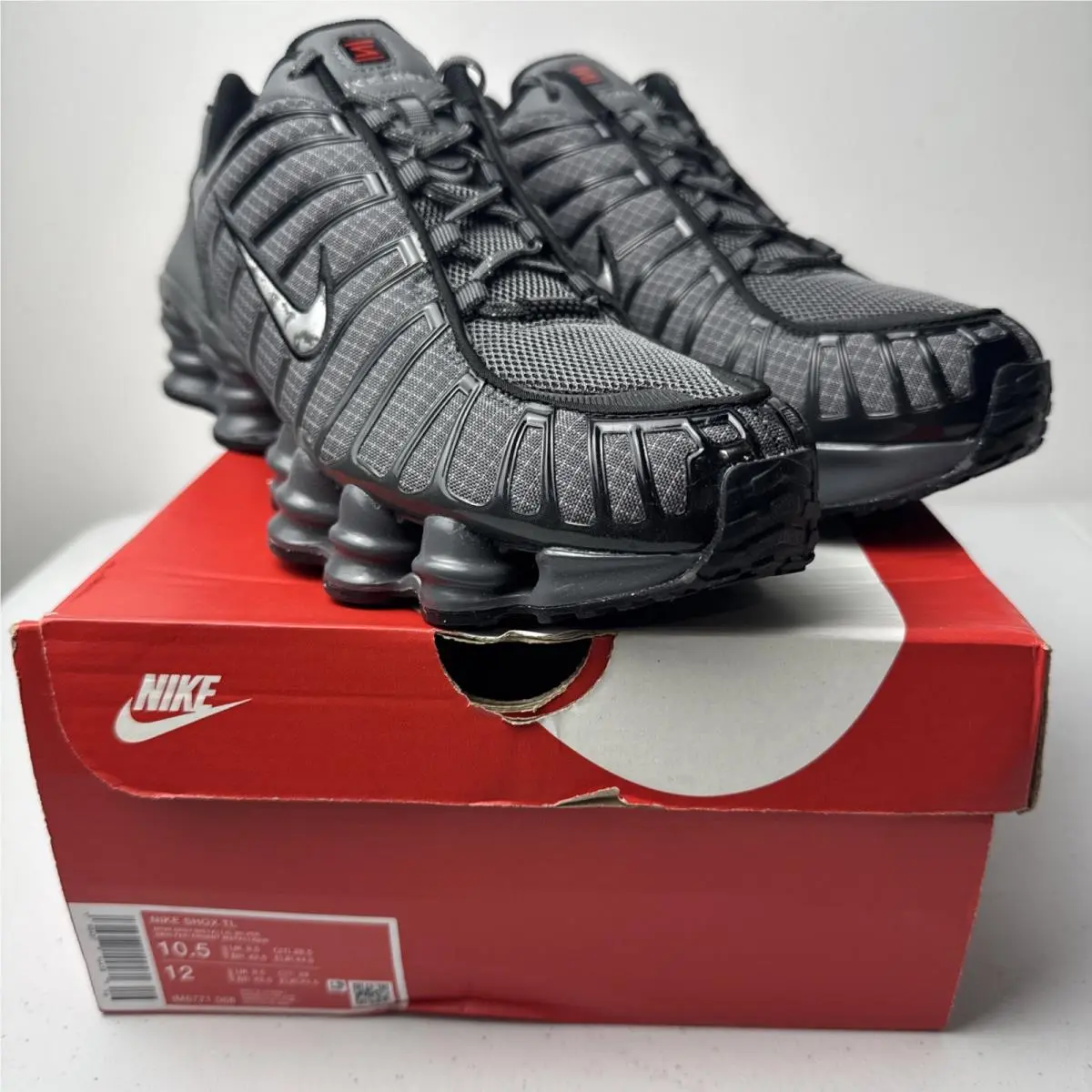 Size 10.5 - Nike Shox TL Men`s Shoes Iron Grey Black IM6771-068