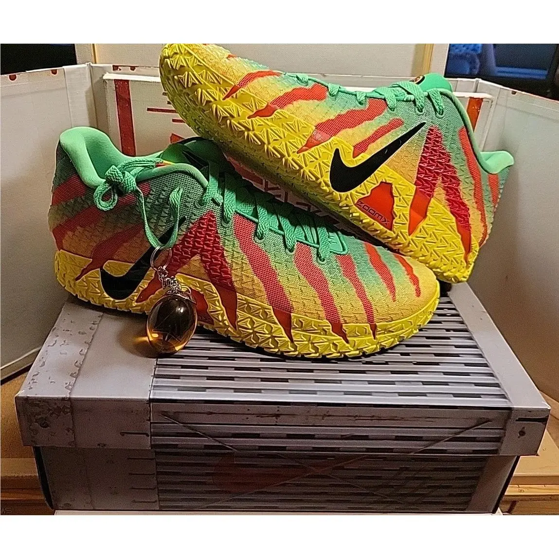 Size 12 Nike Ja 3 Jurassic Park Explorer IU7240 300 Green Red Yellow Morant