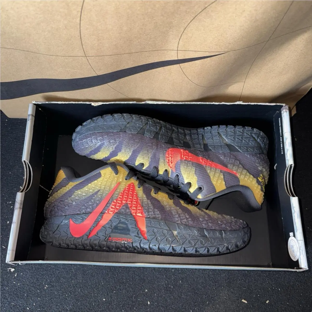 Nike shoes - Nike JA 3 - IU7240-001 - Anthracite/Yellow Ochre/Bright Crimson 5