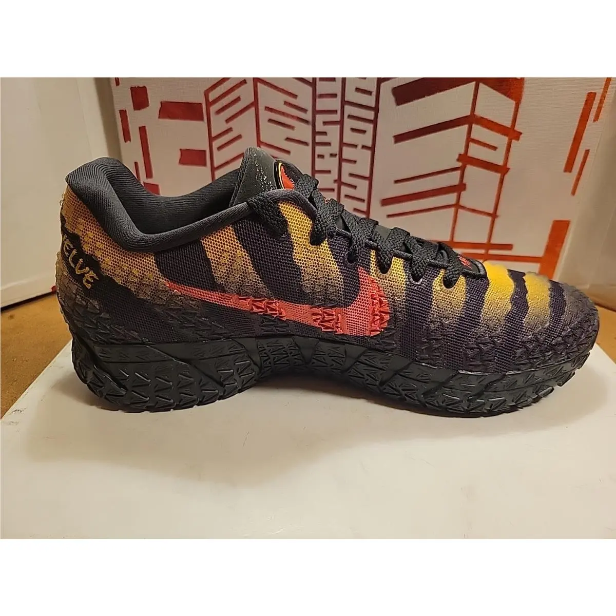 Nike shoes - Nike JA 3 - IU7240-001 - Anthracite/Yellow Ochre/Bright Crimson 10