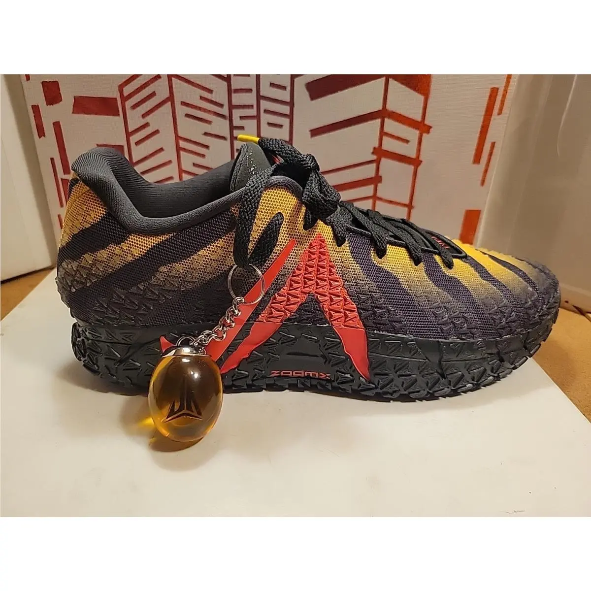 Nike shoes - Nike JA 3 - IU7240-001 - Anthracite/Yellow Ochre/Bright Crimson 0