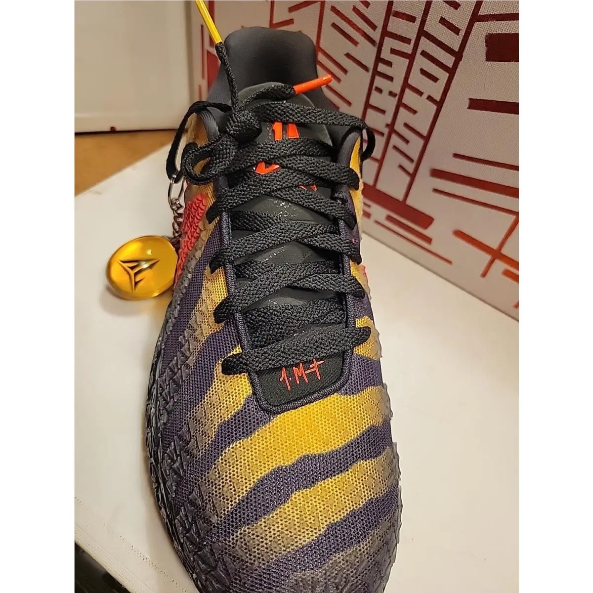 Nike shoes - Nike JA 3 - IU7240-001 - Anthracite/Yellow Ochre/Bright Crimson 2