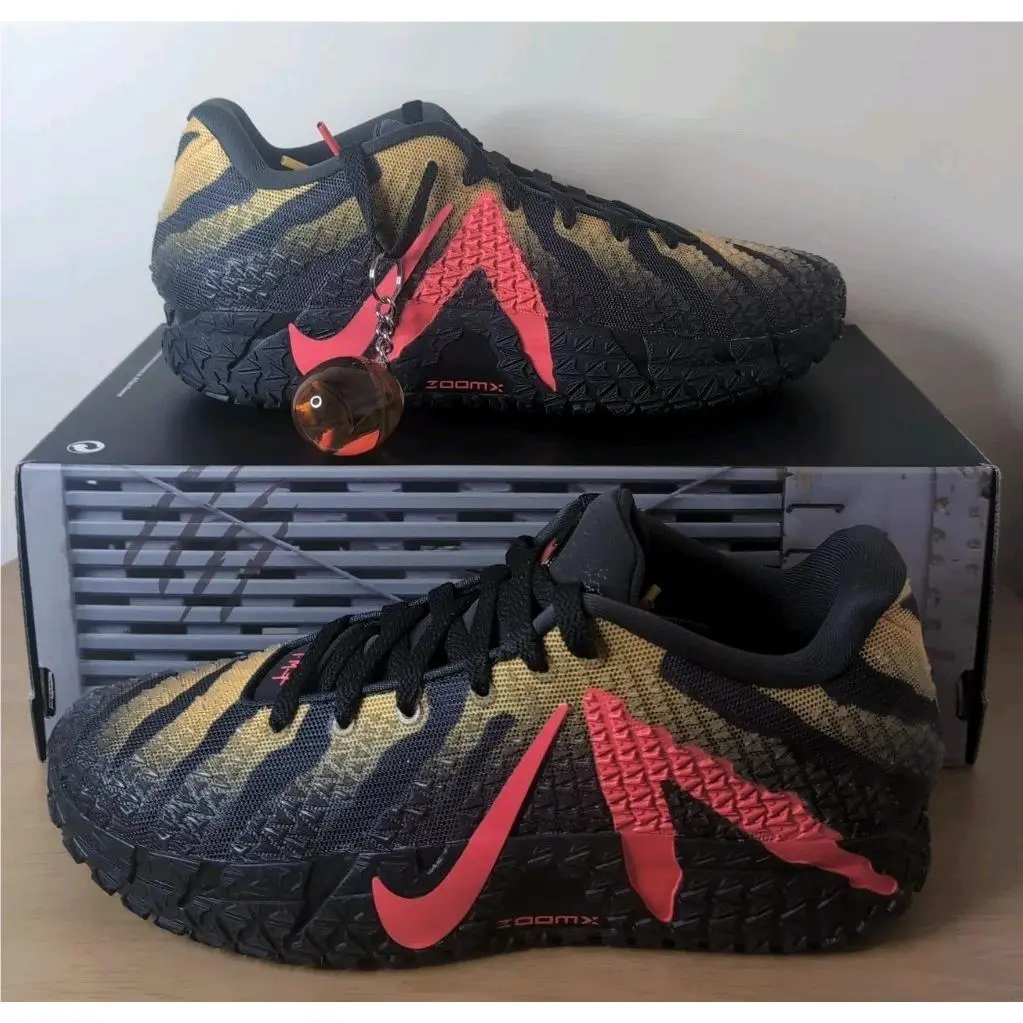 Nike Ja 3 Jurassic Park Raptor Black Red Men’s Size 8 IU7240-001 No Lid